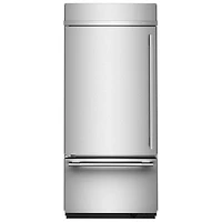 KitchenAid 36" 20.8 Cu. Ft. Bottom Freezer Refrigerator (KBBL336SPS) - Stainless Steel with PrintShield Finish