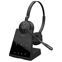 Open Box - Jabra Engage 65 SE On-Ear Noise Cancelling Wireless Stereo Headset with Microphone - Black