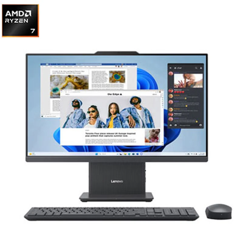 Open Box - Lenovo IdeaCentre All-in-One PC - Luna Grey (AMD Ryzen 7 7735HS/16GB RAM/512GB SSD/Windows 11)