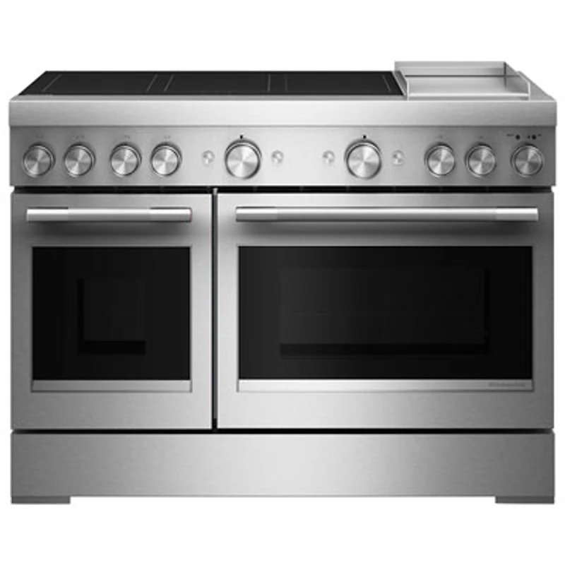 KitchenAid 48" 6.3 Cu. Ft. True Convection Free-Standing 6-Element Induction Range (KFID948SSS) - Stainless Steel