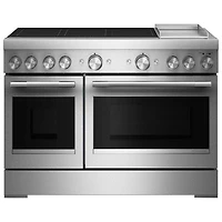 KitchenAid 48" 6.3 Cu. Ft. True Convection Free-Standing 6-Element Induction Range (KFID948SSS) - Stainless Steel