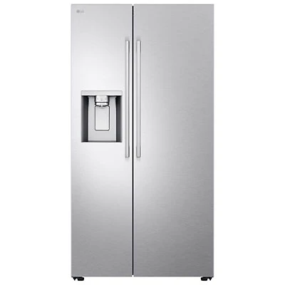 LG 36" 26.6 Cu. Ft. Side-By-Side Refrigerator with Water & Ice Dispenser (LL27T3530S) - PrintProof Stainless Steel