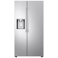 LG 36" 26.6 Cu. Ft. Side-By-Side Refrigerator with Water & Ice Dispenser (LL27T3530S) - PrintProof Stainless Steel