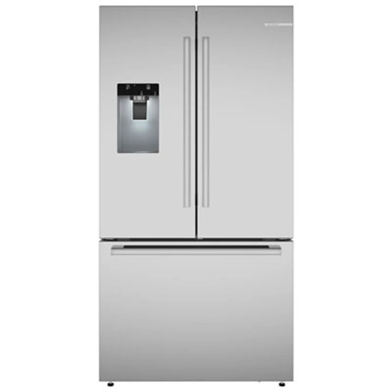 Bosch 36" 26 Cu. Ft. French Door Refrigerator with Water & Ice Dispenser (B36FD52SNS) - Stainless Steel