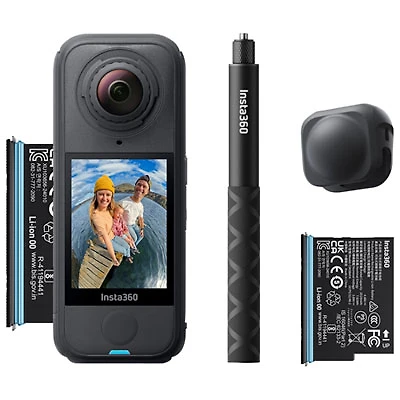 Insta360 X4 Air Waterproof 8K 360° Sports Camera Combo - Black