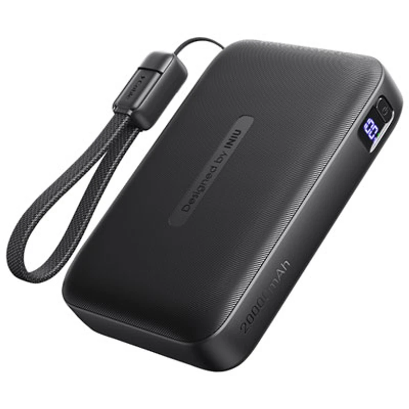 INIU Pocket Neo 20000 mAh 22.5W USB-C/USB-A Power Bank - Black