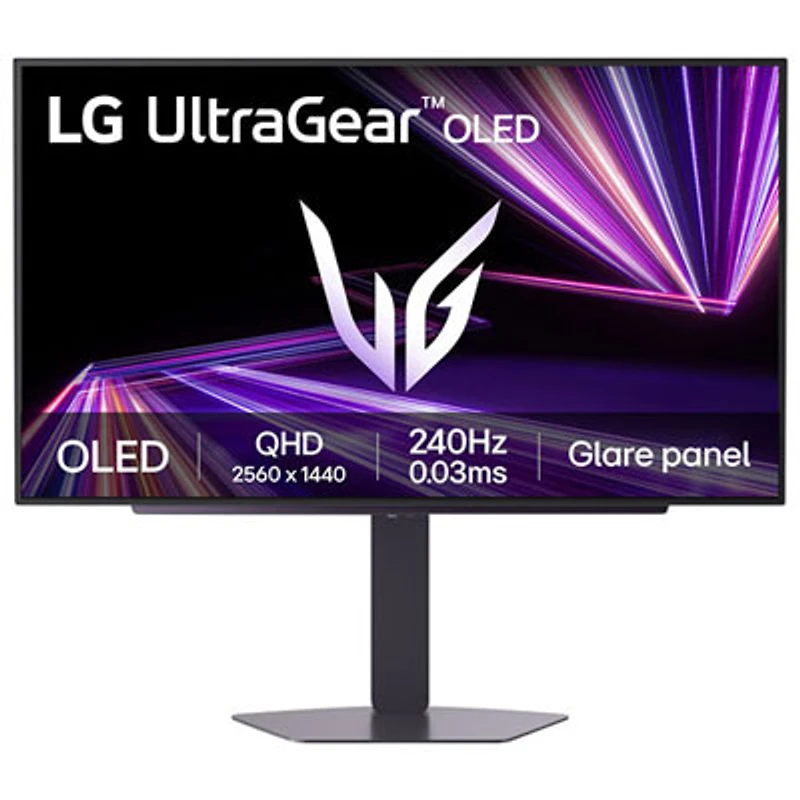 Open Box - LG 27" WQHD 240Hz 0.03ms GTG OLED G-Sync Gaming Monitor (27GX704A-B) - Black