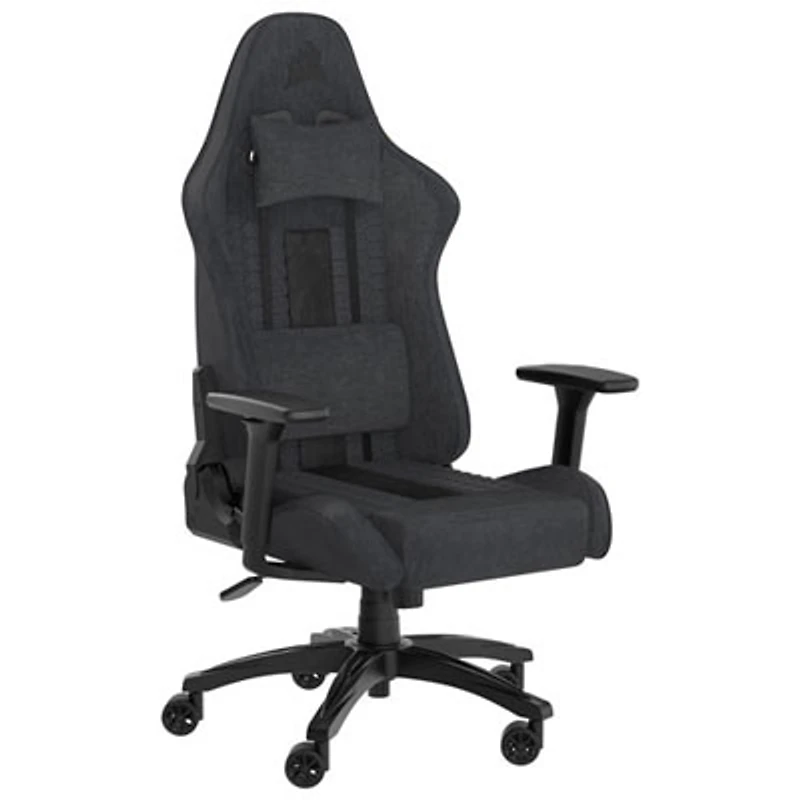 Open Box - Corsair TC100 RELAXED Ergonomic Fabric Gaming Chair (2023) - Grey/Black
