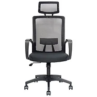 Open Box - Naz Aspire Full-Back Mesh Office Chair with Headrest - Black