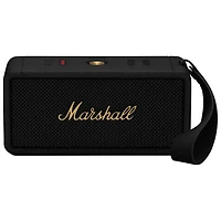 Open Box - Marshall Middleton Waterproof Bluetooth Wireless Speaker - Black/Brass