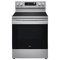 LG 30" 6.3 Cu. Ft. True Convection Freestanding Induction Air Fry Range (LRIN6323YE) - Stainless Steel