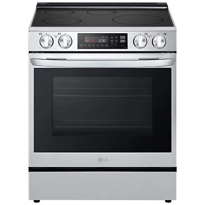 Open Box - LG 30" 6.3 Cu. Ft. True Convection Slide-In Induction Air Fry Range - Stainless Steel - Perfect Condition