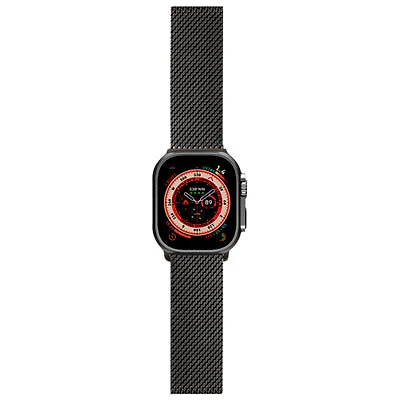 LOGiiX Milanese Link Band for Apple Watch 44mm/45mm/46mm/49mm - Black