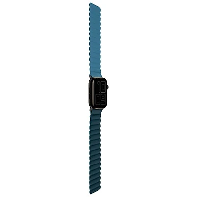LOGiiX Vibrance Link Silicone Band for Apple Watch 42/44/45/49mm/SE/Ultra - Navy/Sea Blue