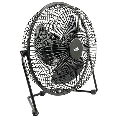 LOGiiX USB Retro Desk Fan - 8" - Black