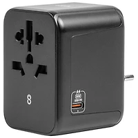 LOGiiX World Traveler XL 30W Travel Adapter - Black