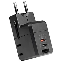 LOGiiX World Traveler Lite II 25W Travel Adapter - Black