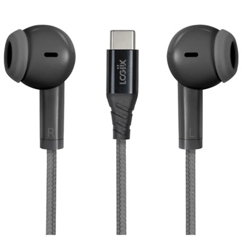 LOGiiX Vibrance Melody In-Ear Wired Earphones with USB-C Connector - Black