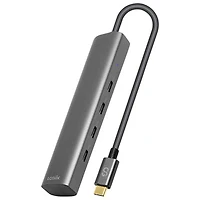 LOGiiX 4-Port USB-C Slim Hub (LGX-13894) - Graphite Grey
