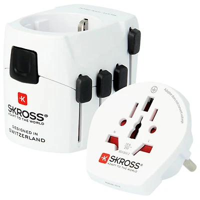SKROSS Pro World Travel Adapter - White