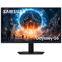 Samsung Odyssey G6 27" QHD 350Hz 1ms GTG IPS LED G-Sync FreeSync Gaming Monitor (LS27FG602ENXZA) - Black