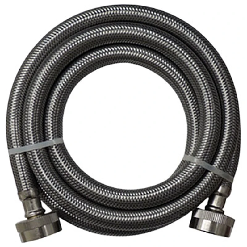 Supco ⅜" x 72" Braided Stainless Steel Laundry Inlet Hose - 2-Pack