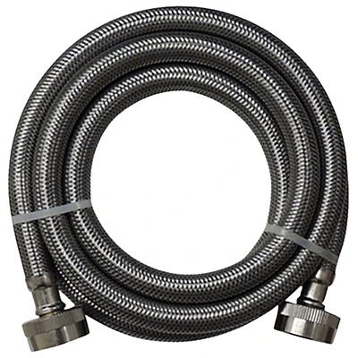 Supco ⅜" x 72" Braided Stainless Steel Laundry Inlet Hose - 2-Pack