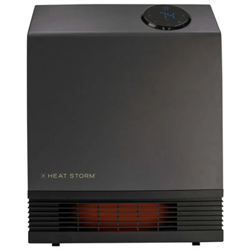 Heat Storm 1000W Infrared Wall Mount Electric Heater (HS-1000-WXG) - Grey