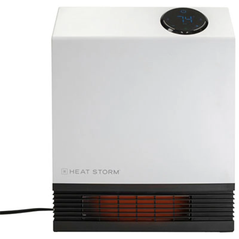 Heat Storm 1000W Infrared Wall-Mounted Electric Space Heater (HS-1000-WX) - White