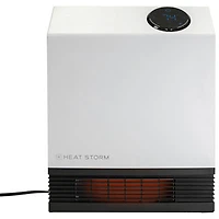 Heat Storm 1000W Infrared Wall-Mounted Electric Space Heater (HS-1000-WX) - White