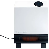 Heat Storm 1000W Infrared Floor-To-Wall Heater - White/Black