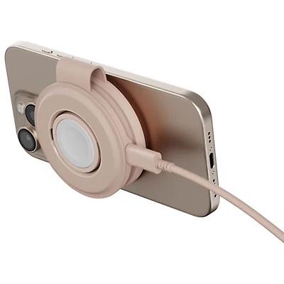 Satechi OntheGo 2-in-1 15W Qi2 Wireless Charger - Desert Rose