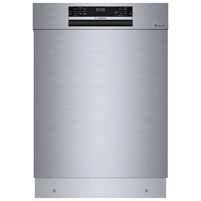 Bosch 800 Series 24" 42dB Built-In Dishwasher with Stainless Steel Tub & Third Rack (SHE78D75UC) - Stainless Steel