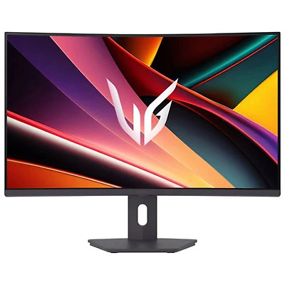 Open Box - LG 32" WQHD 180Hz 1ms GTG Curved VA LED FreeSync Gaming Monitor (32G600A-B) - Black