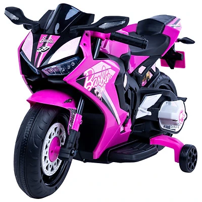Flybar Barbie 6-Volt Ride-On Motorcycle - Pink