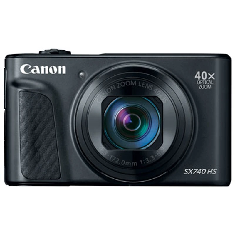 Canon PowerShot SX740 HS Wi-Fi 20.3MP 40x Optical Zoom Digital Camera - Black
