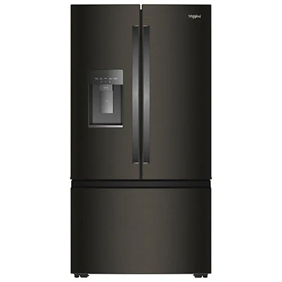 Whirlpool 36" 23.4 Cu. Ft. French Door Refrigerator with Water & Ice Dispenser (WRFC7036RV) - Black Stainless Steel
