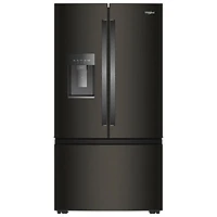 Whirlpool 36" 23.4 Cu. Ft. French Door Refrigerator with Water & Ice Dispenser (WRFC7036RV) - Black Stainless Steel