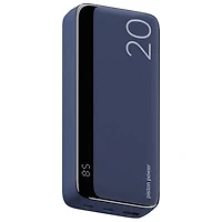 LOGiiX Vibrance Piston Power 20,000 mAh Dual USB-C/USB-A Power Bank - Midnight Blue