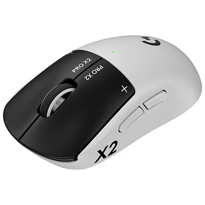 Logitech Pro X2 Superstrike 44000 DPI Wireless Optical Gaming Mouse - White