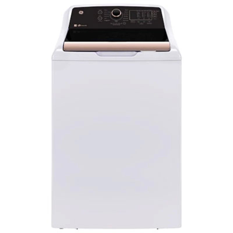 GE 5.3 Cu. Ft. Top Load Washer (GTW690BMYWR) - White / Rose gold