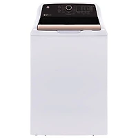 GE 5.3 Cu. Ft. Top Load Washer (GTW690BMYWR) - White / Rose gold