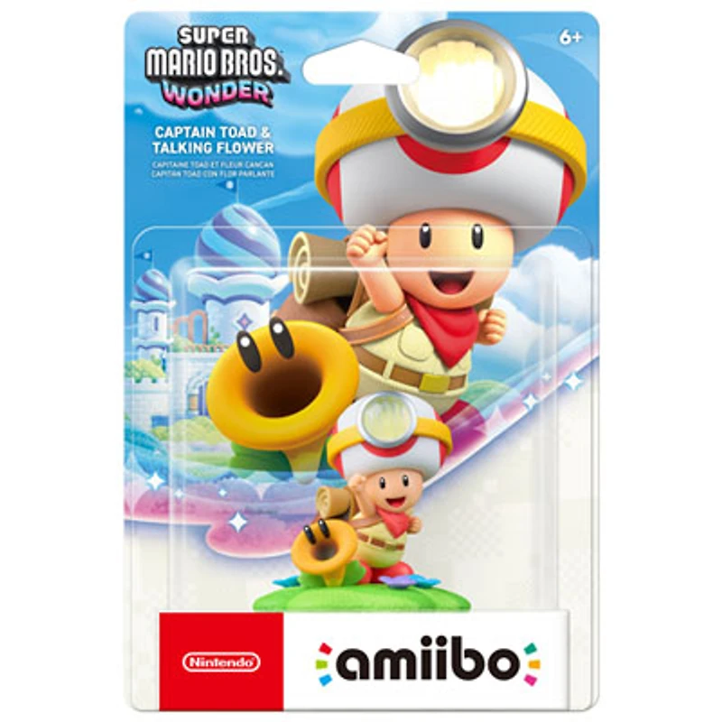 amiibo Super Mario Bros. Wonder Captain Toad & Talking Flower