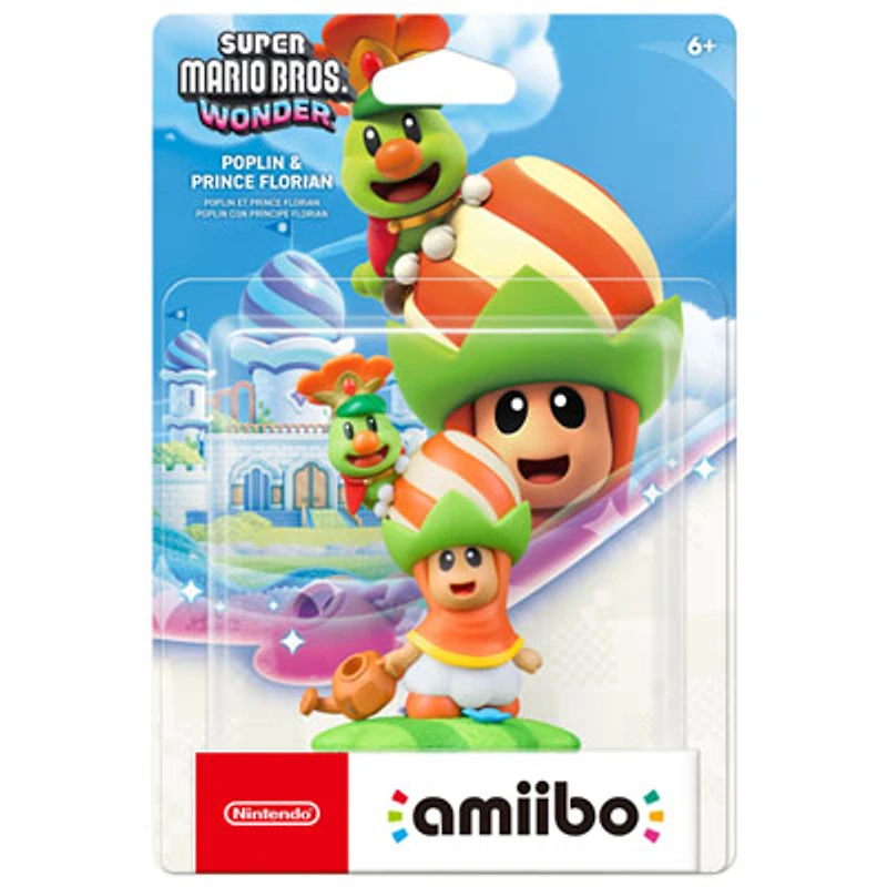 amiibo Super Mario Bros. Wonder Poplin & Prince Florian