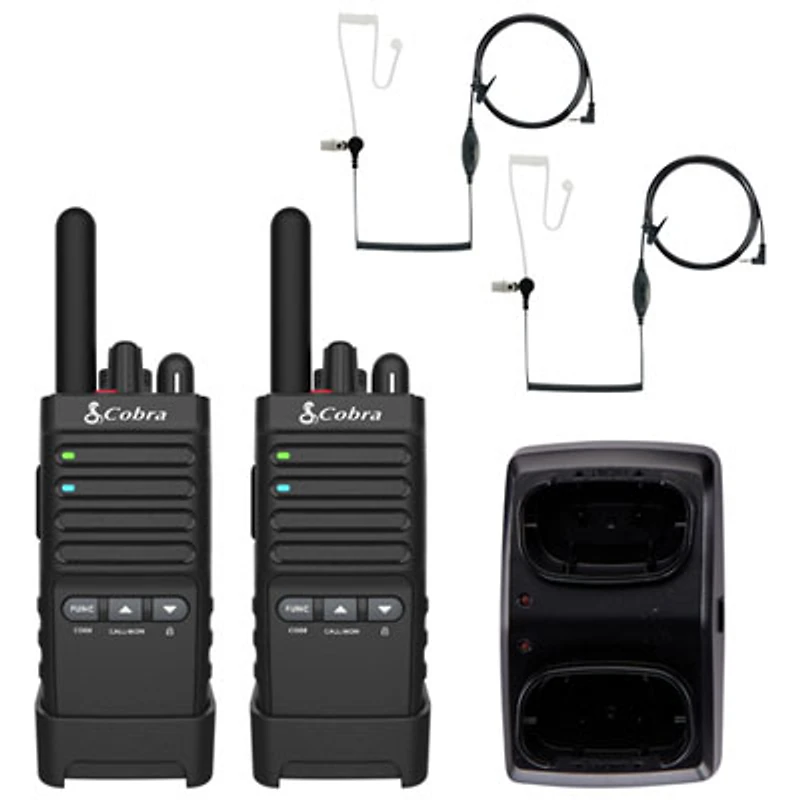 Cobra FRS 2-Way Radios with Headsets (CBRPX652) - 2 Pack