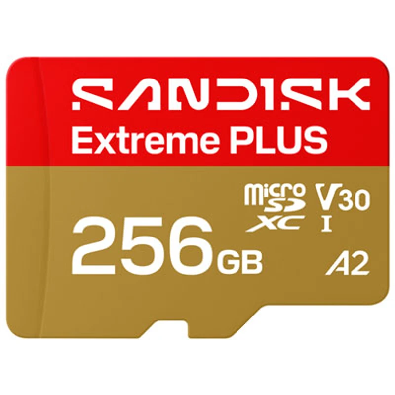 SanDisk Extreme Plus 256GB 250MB/s microSD UHS-I Memory Card