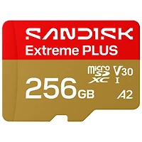 SanDisk Extreme Plus 256GB 250MB/s microSD UHS-I Memory Card