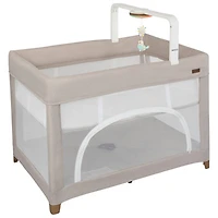 Evenflo Eris One-Hand Playard with Bassinet - Coastal Coffee