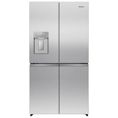 Hisense 36" 22.7 Cu. Ft. French Door Refrigerator with Water Dispenser (RQ23G4FSEI) - Stainless Steel