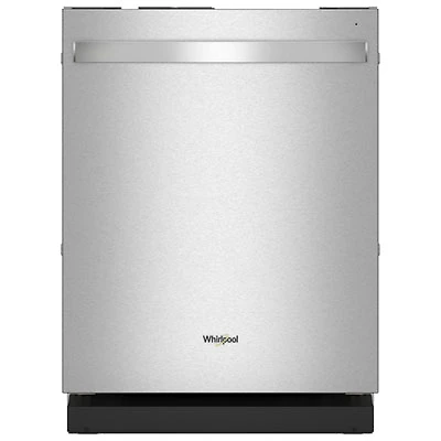 Whirlpool 24" 47dB Built-In Dishwasher with Steel Tub & Third Rack (WDTF5024SZ) - Stainless Steel